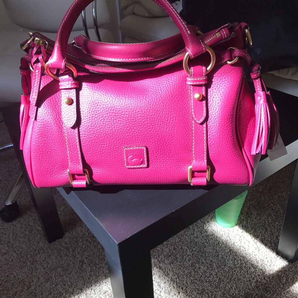 Dooney Small Strawberry pebble Satchel